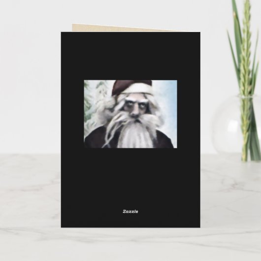 Krampus Weihnachtskarte Feiertagskarte (Rückseite)