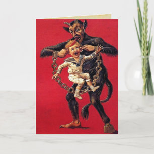 Krampus Weihnachtskarten Feiertagskarte