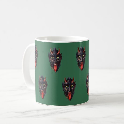 Krampus Weihnachtszeit-Tasse Kaffeetasse (Vorderseite Links)