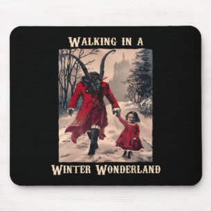 Krampus Winter Wonderland Gotisches Weihnachtsdesi Mousepad