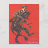 Krampusabduktion Erwachsene Postkarte (Vorderseite)