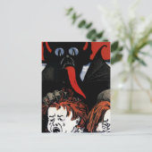 Krampusangriff Postkarte (Stehend Vorderseite)