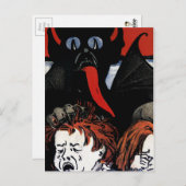 Krampusangriff Postkarte (Vorne/Hinten)