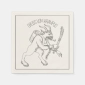 Krampuscocktail Serviette (Vorderseite)