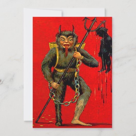 Krampuseinladung Einladung (Vorderseite)