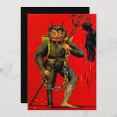 Krampuseinladung Einladung (Vorne/Hinten)