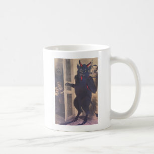 Krampusfamilie Ansammlung Kaffeetasse