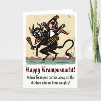 Krampuskarte Feiertagskarte