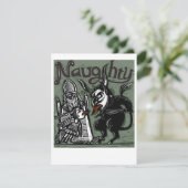 Krampuskarte "Naughty" Feiertagskarte (Stehend Vorderseite)