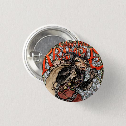 Krampusknopf Button (Vorne & Hinten)
