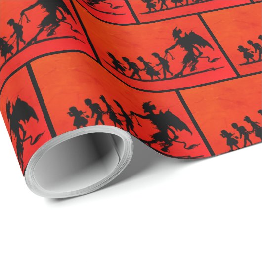 Krampuskunstwerk Geschenkpapier (Rolleneckpunkt)