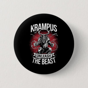 Krampusnacht Weihnachtsmonster Krampus Liebhaber F Button