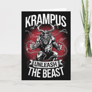 Krampusnacht Weihnachtsmonster Krampus Liebhaber F Karte