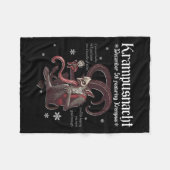 Krampusnacht Weihnachtsmonster Krampus Lover Festi Fleecedecke (Vorderseite (Horizontal))