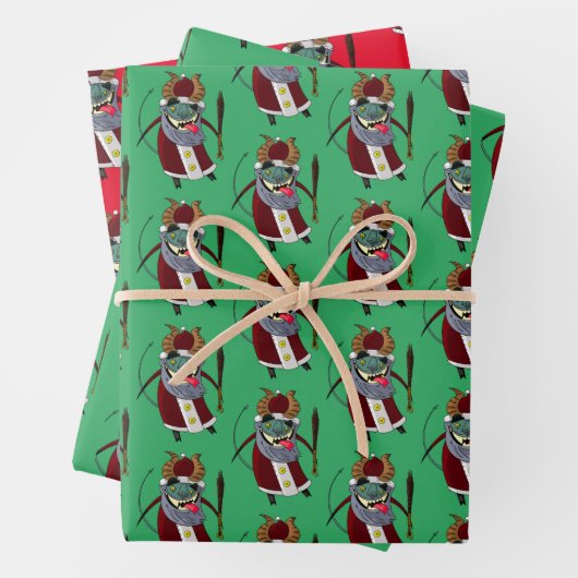 Krampuspapier Geschenkpapier Set (Beispiel)
