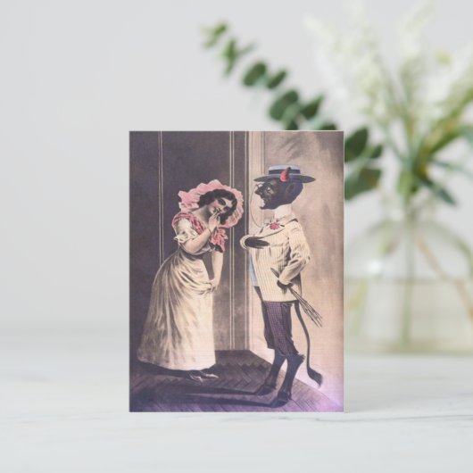 Krampuspickdatum Postkarte (Stehend Vorderseite)