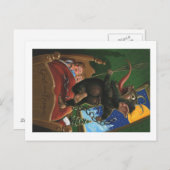 Krampuspostkarte Postkarte (Vorne/Hinten)