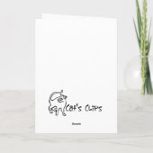 Krampusquirrel-Karte Feiertagskarte (Rückseite)