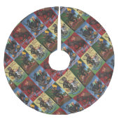 Krampusrock Polyester Weihnachtsbaumdecke (Vorderseite)