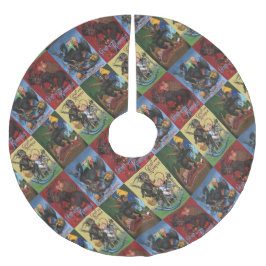 Krampusrock Polyester Weihnachtsbaumdecke