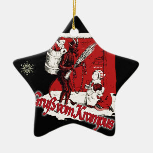 Krampusschneetag Keramik Ornament