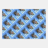 Krampusumhüllungspapier (3 Entwürfe) Geschenkpapier Set (Vorderseite 3)