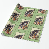 Krampusverpackungspapier grün geschenkpapier (Ungerollt)