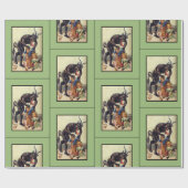 Krampusverpackungspapier grün geschenkpapier (Flach)