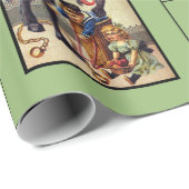 Krampusverpackungspapier grün geschenkpapier (Rolleneckpunkt)