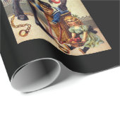 Krampusverpackungspapier schwarz geschenkpapier (Rolleneckpunkt)