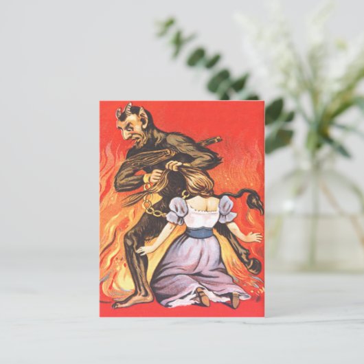 Krampusweibchen Postkarte (Stehend Vorderseite)