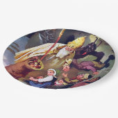 Krampusweihe Pappteller (Schrägansicht)