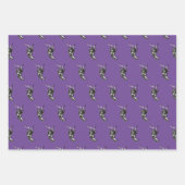 Krampuswrapping Paper Flat Sheet Set 3 Geschenkpapier Set (Vorderseite)