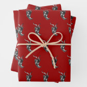Krampuswrapping Paper Flat Sheet Set 3 Geschenkpapier Set (Beispiel)