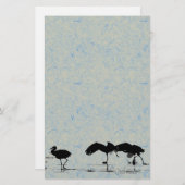 Kran-Büttenpapier-Briefpapier Briefpapier (Vorne/Hinten)