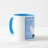 Kran, der - Tasse verlassen schaut (Vorderseite Links)