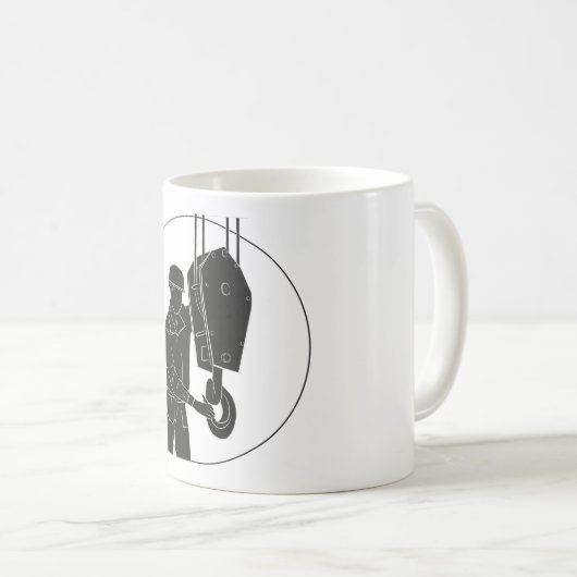 Kran-Design Klassische Tasse (VorderseiteRechts)