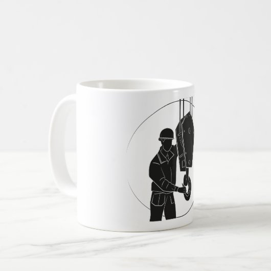 Kran-Design Klassische Tasse (Vorderseite Links)