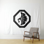 Kran-förmiges Ginkgo-Blatt auf Tablett Wandteppich (Beispiel (Horizontal))