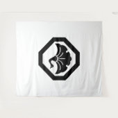 Kran-förmiges Ginkgo-Blatt auf Tablett Wandteppich (Vorderseite (Horizontal))