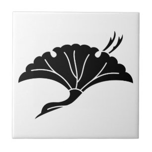 Kran-förmiges Ginkgoblatt Fliese