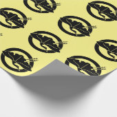 Kran-förmiges Ginkgoblatt Geschenkpapier (Ecke)