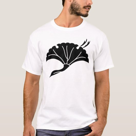 Kran-förmiges Ginkgoblatt T-Shirt (Vorderseite)