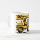 Kran-LKW-Bau-Tassen Kaffeetasse (Vorderseite Links)