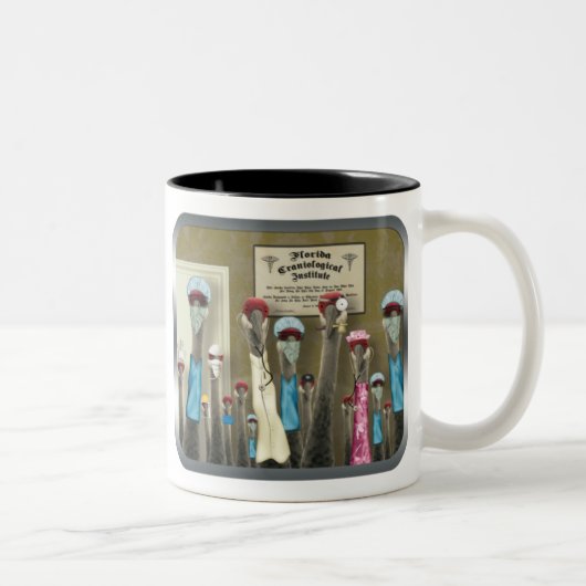 Kran-MED Zweifarbige Tasse (Rechts)