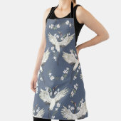 Kran, Muster, Vintage Abbildung eines fliegenden V Schürze (InSitu)