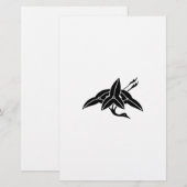 Kran-Pfeilspitzen Briefpapier (Vorne/Hinten)