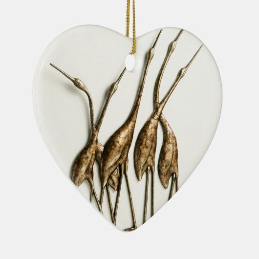 KRAN-SKULPTUR KERAMIKORNAMENT (Rechts)