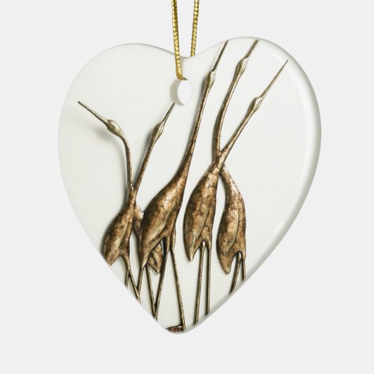 KRAN-SKULPTUR KERAMIKORNAMENT (Links)