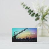 Kran-Slogan-Visitenkarten Visitenkarte (Stehend Vorderseite)